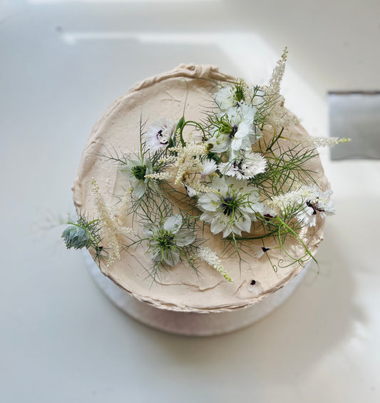 Double Chocolate + Caramel Cake